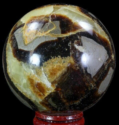 Polished Septarian Sphere - Madagascar #67833